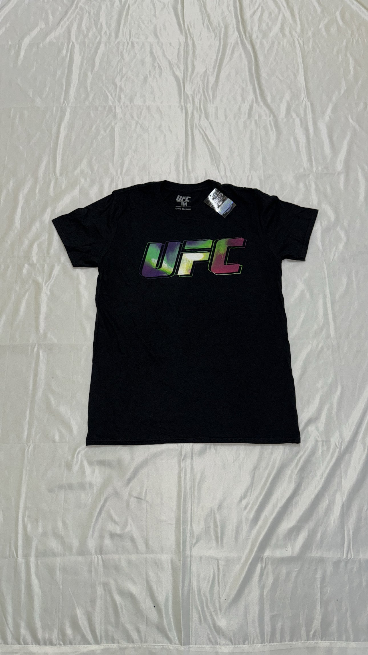 Official UFC Mens Core Space Logo T-Shirt Adults