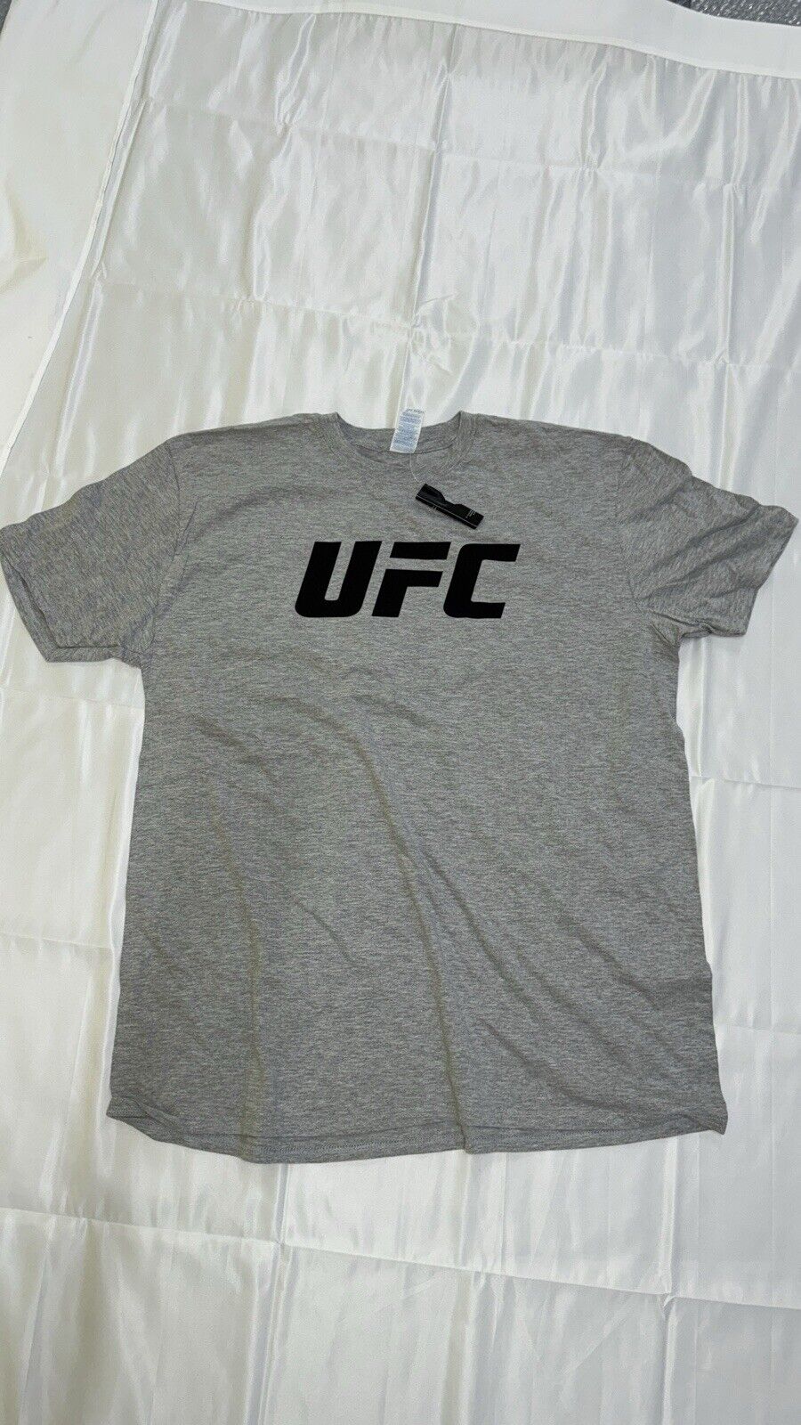 Official UFC Core T-Shirt Mens Grey Black logo 2XL