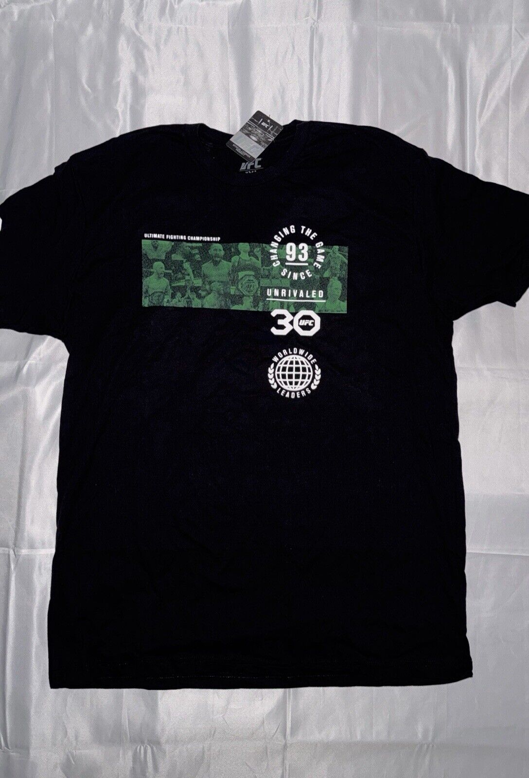 Official Ufc 30th Changing The Game Since 93 T-Shirt Adults- Black