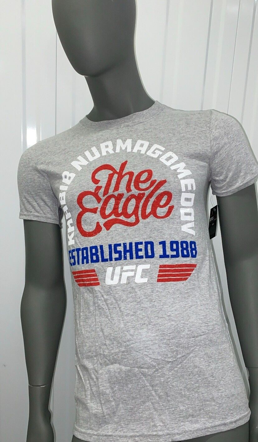 Official Reebok UFC Khabib Nurmagomedov official 1998 grey t-shirt Adults