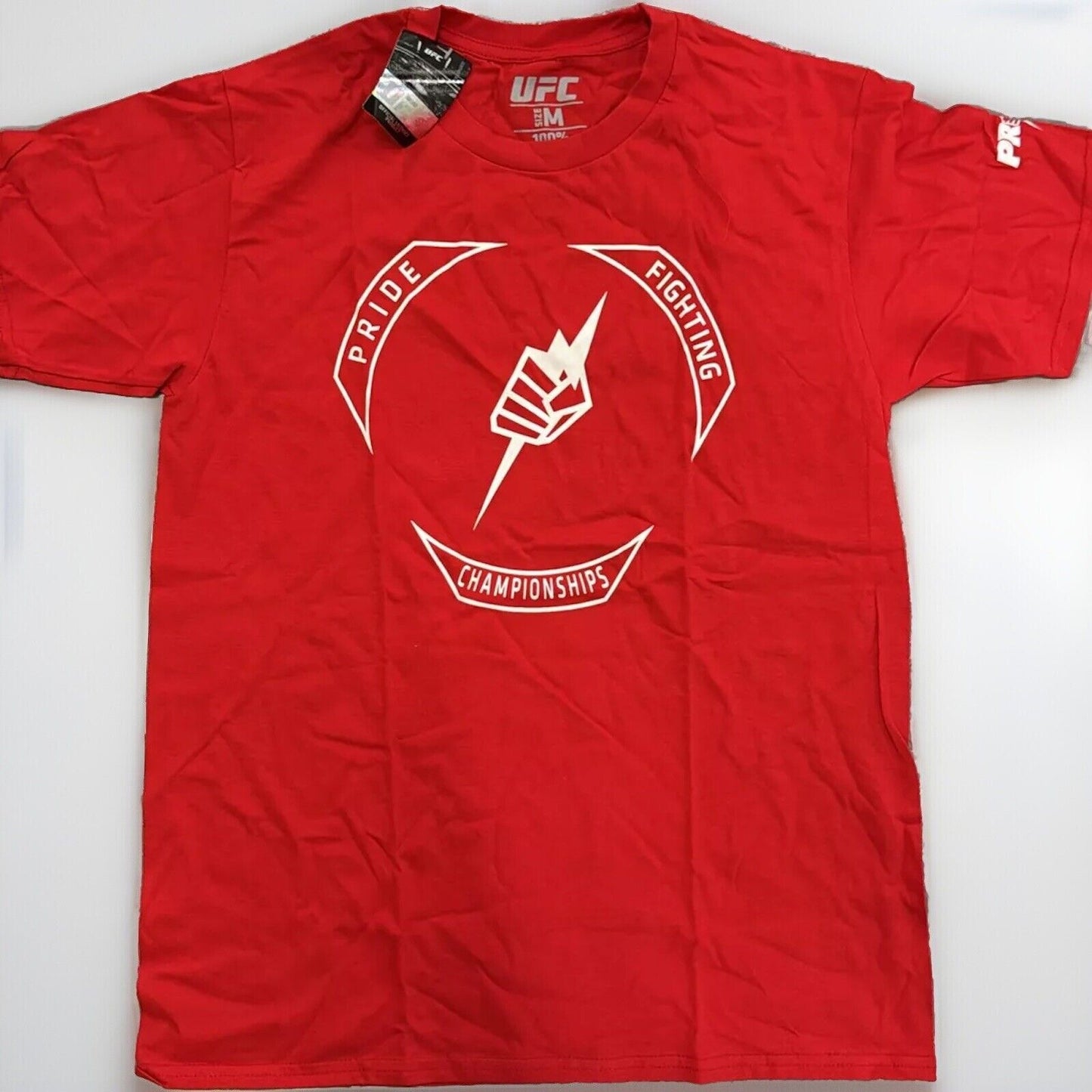 UFC Pride Fighting Championship Adults Work out Gym T-Shirt MMA Red