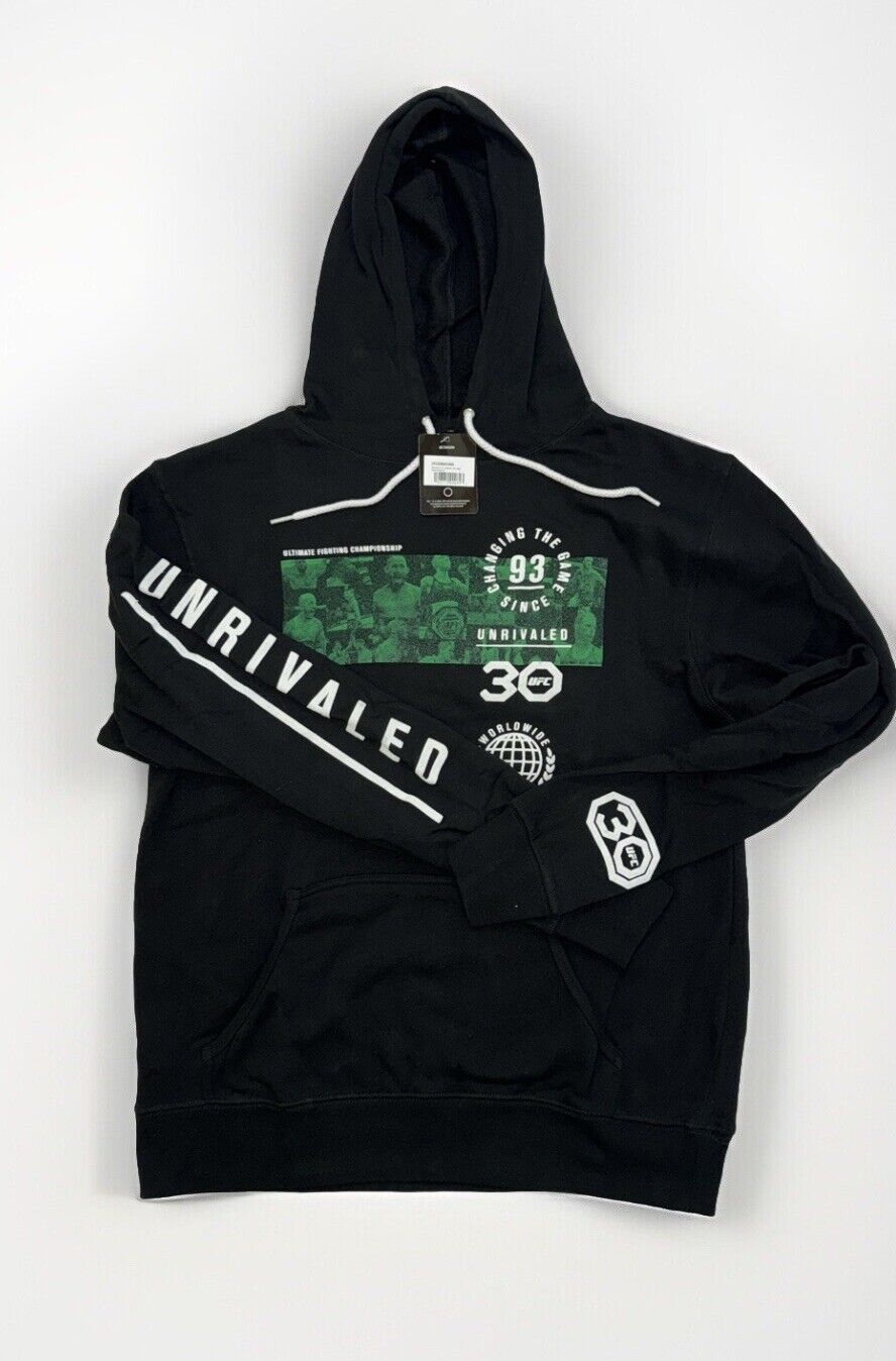 UFC Pullover Hoodie Changing the Game Since 93 30th Mens - Black