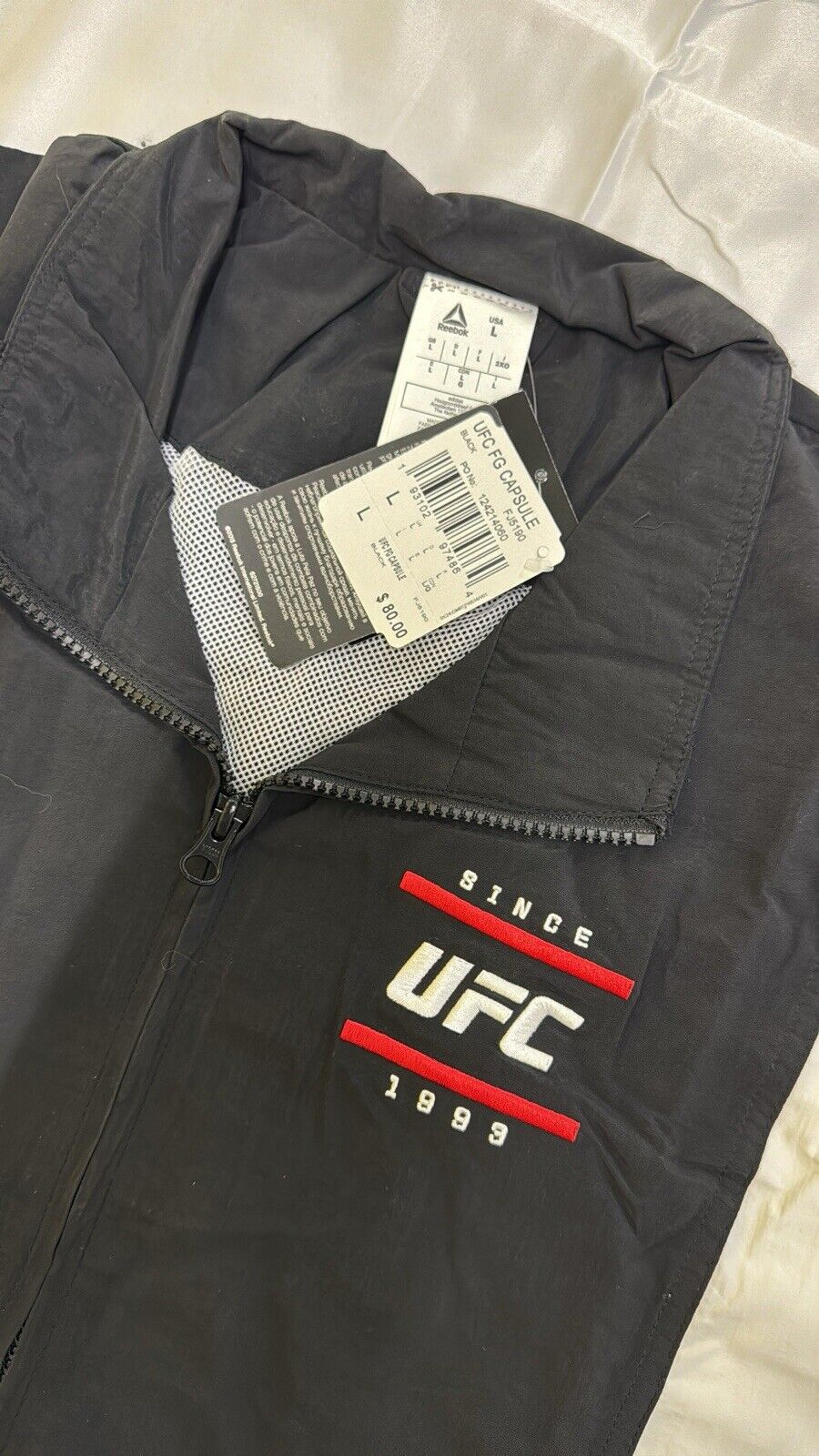 Official UFC Reebok Mens Retro Capsule Jacket Since 1993