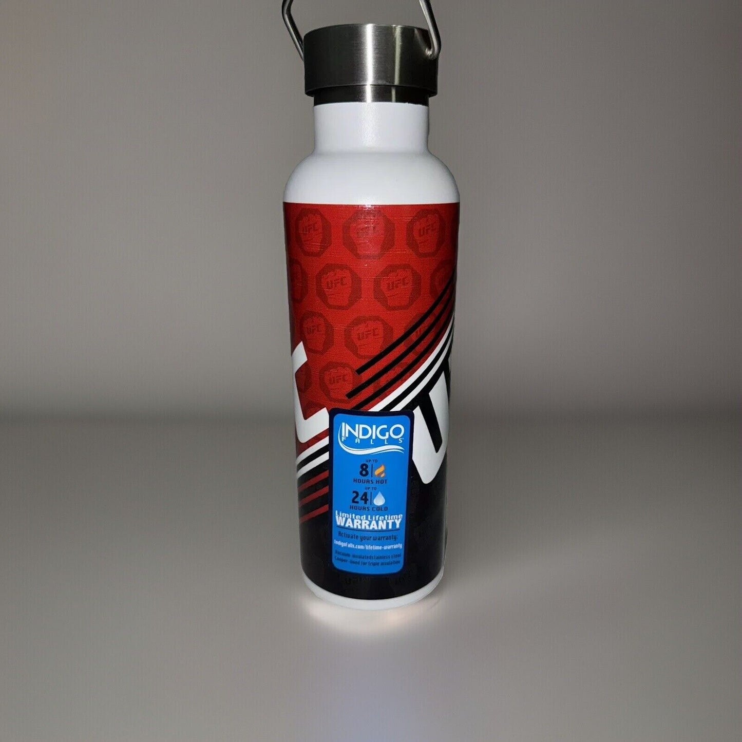 UFC Stainless Steel Water Bottle Red Black