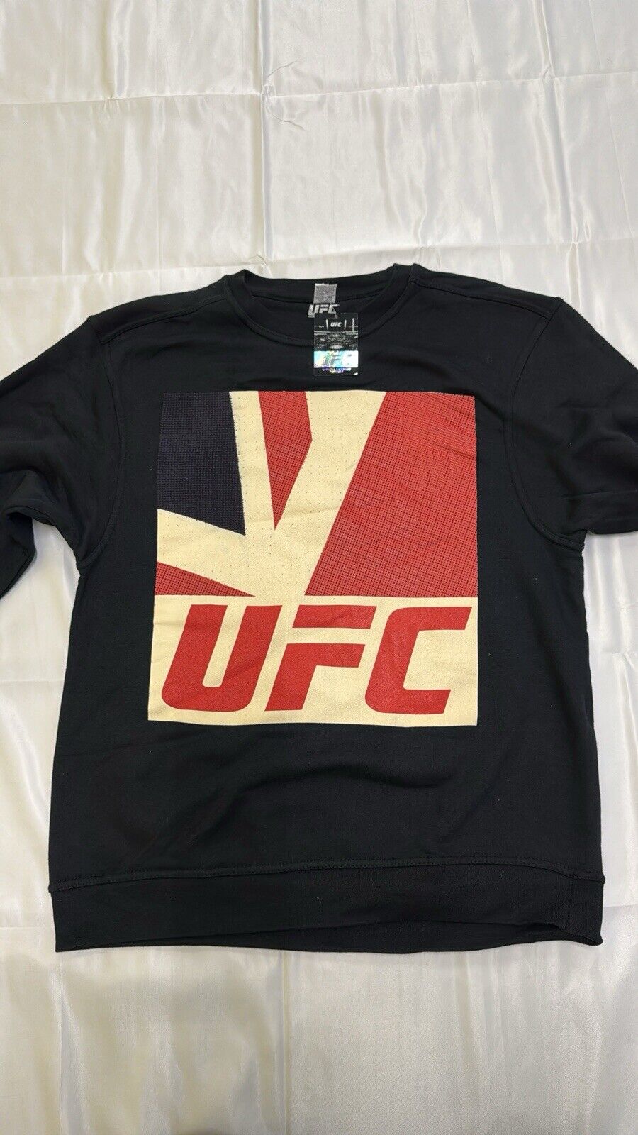 Official UFC Jumper Logo Sweatshirt Adults Black