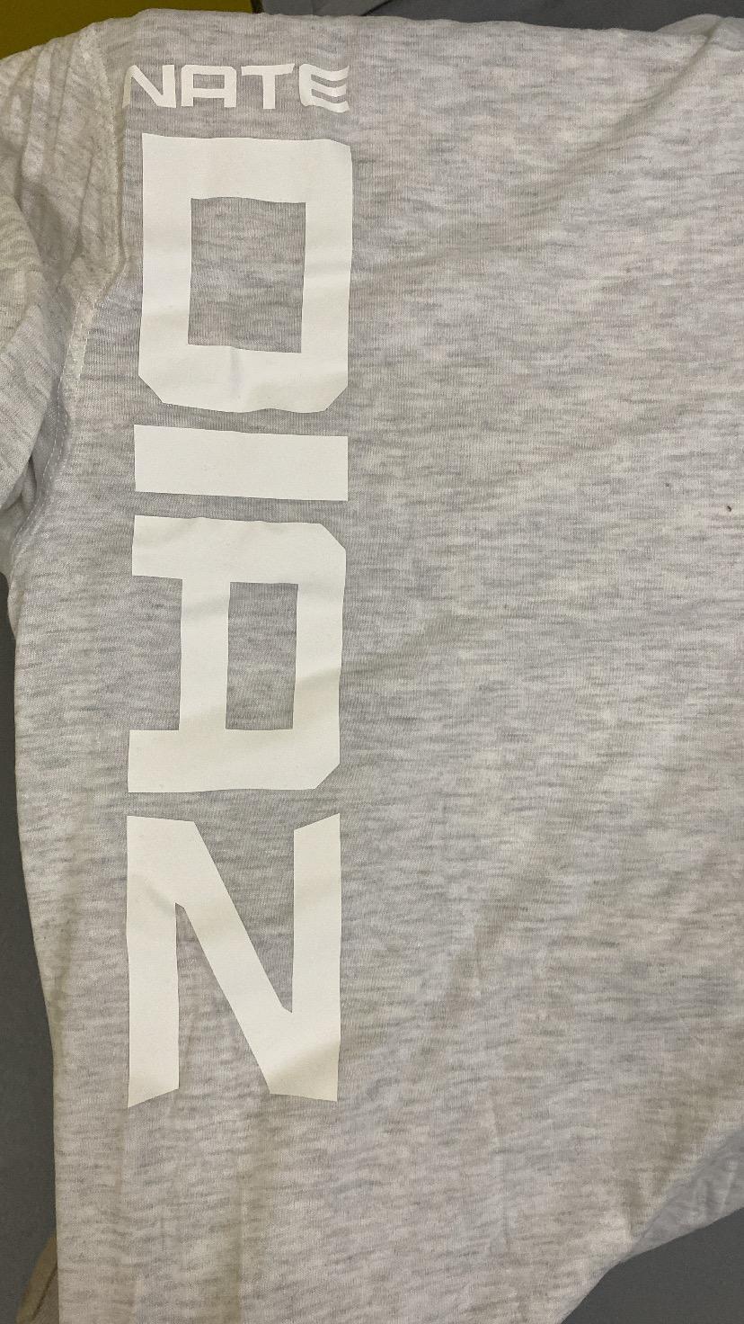 Official Reebok Nate Diaz UFC 25th Anniversary Walkout Jerseys Chalk Adults Larg