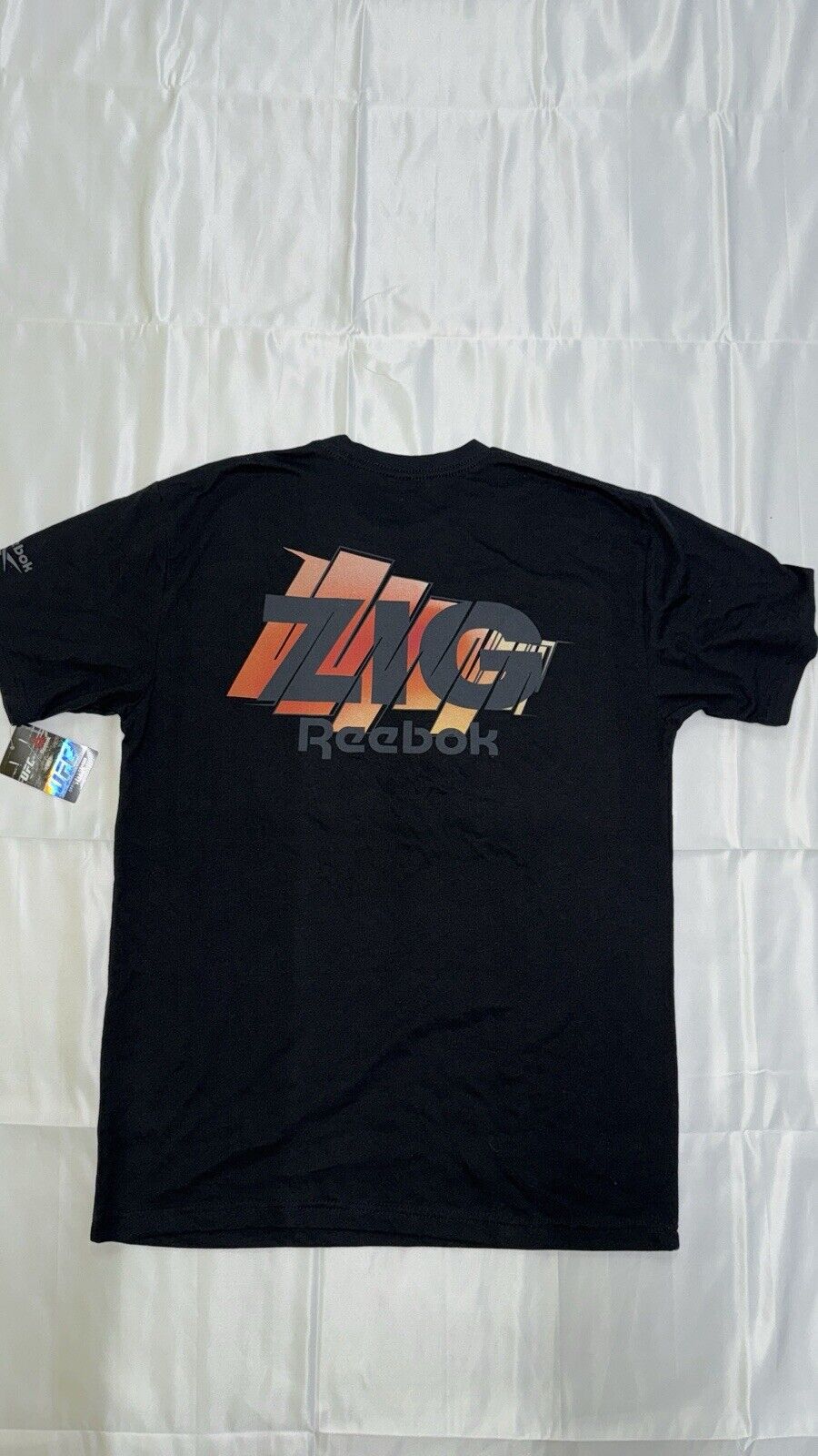 UFC Reebok T-Shirt ZIG UFC Print Black Adults