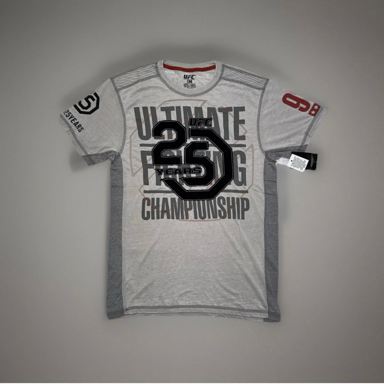 Official UFC 25 Years Celebration T-Shirt Adult Gym top