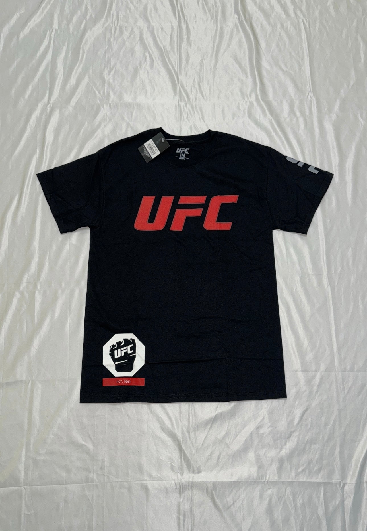 Official UFC Men's Core Logo T-Shirt Black Red Adults