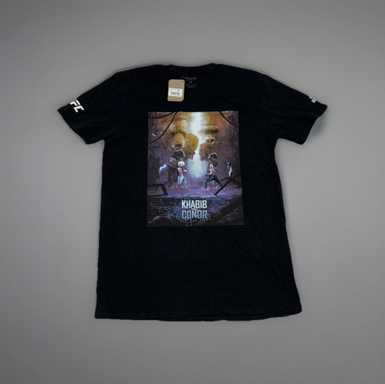 UFC Reebok Khabib Nurmagomedov Vs Conor McGregor Print T-Shirt Adult