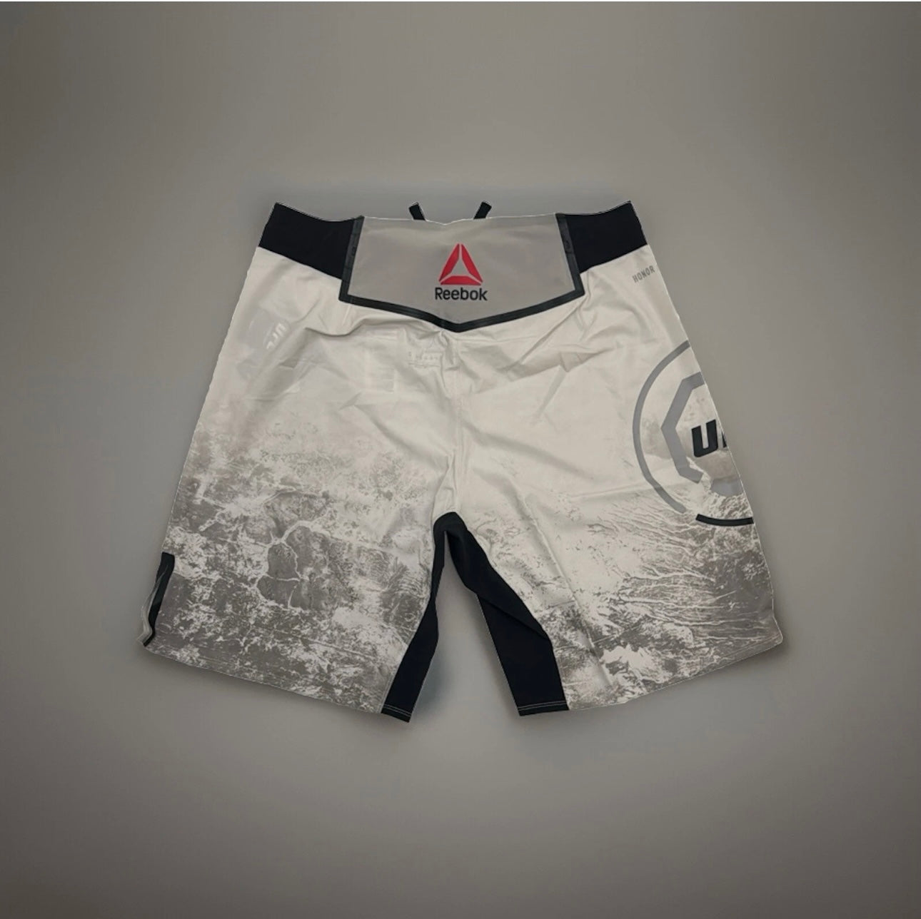 Official UFC Reebok Octagon Fighter Shorts Adults Grey