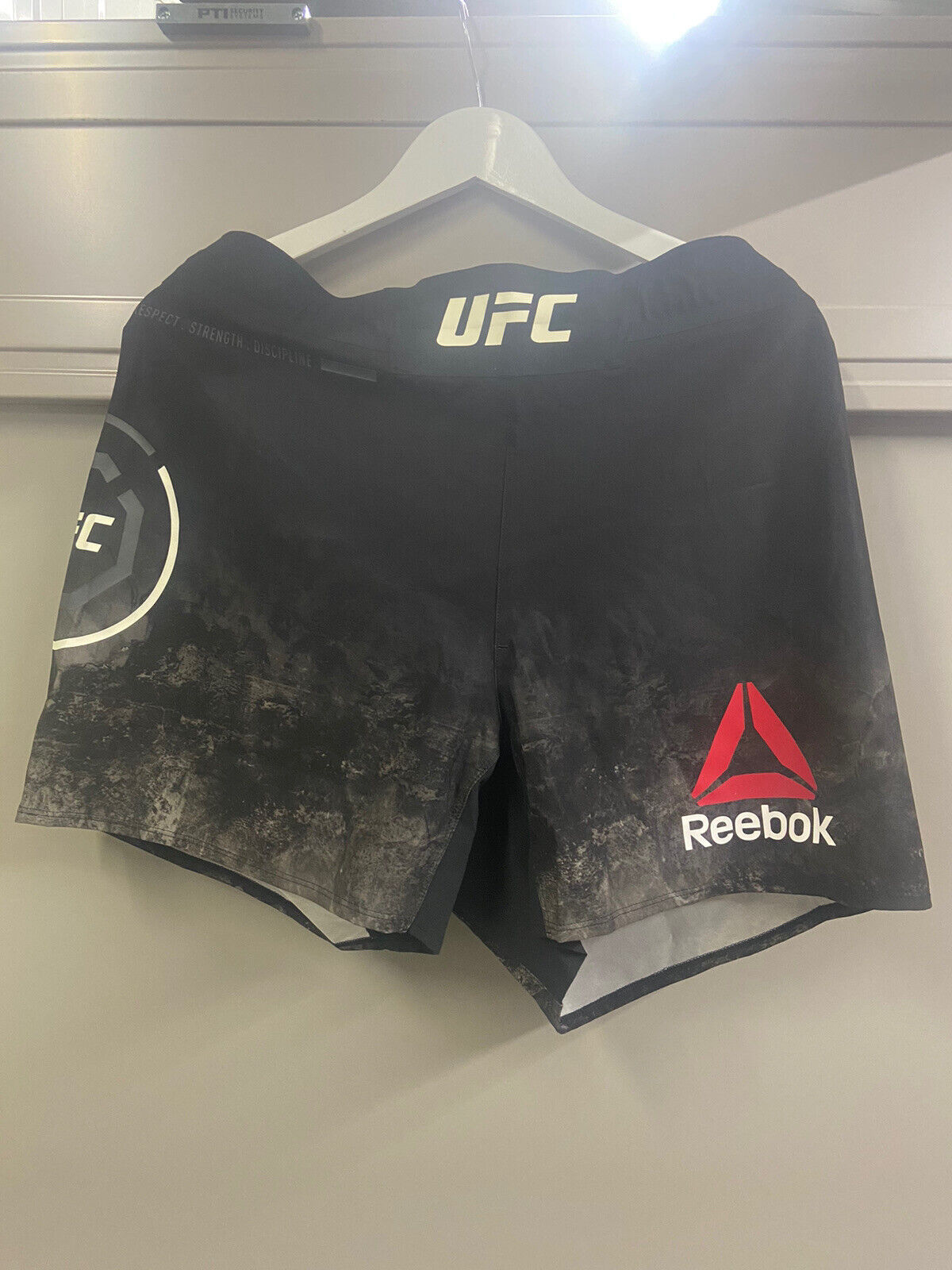 Official UFC Reebok Octagon Authentic MMA Shorts Adults Black