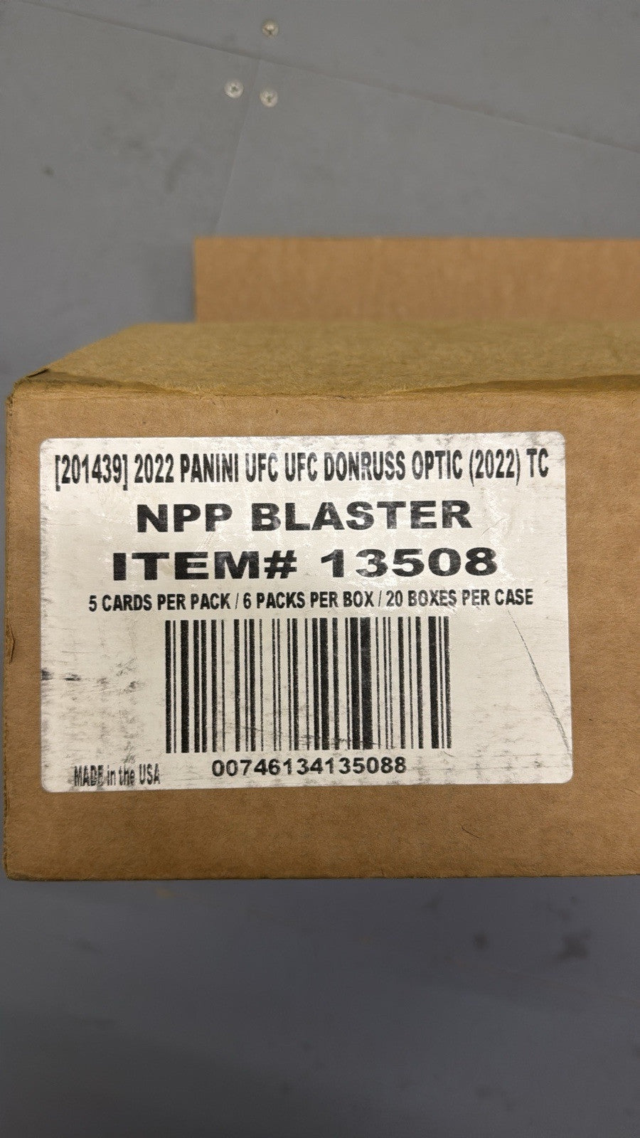 Panini UFC Donruss Optic Blaster Box 2022 Blaster Box Factory Sealed 20 Boxes