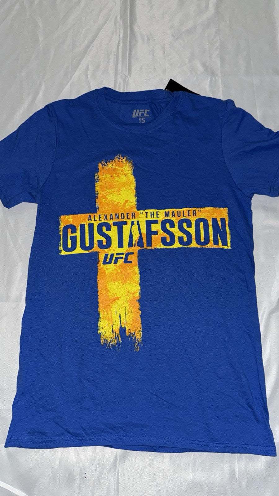 Official UFC T-Shirt Alex Gustafsson Graphic print Adults Blue