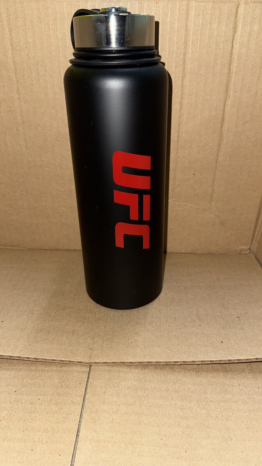UFC Red/Black Print  - Stainless Water Bottle