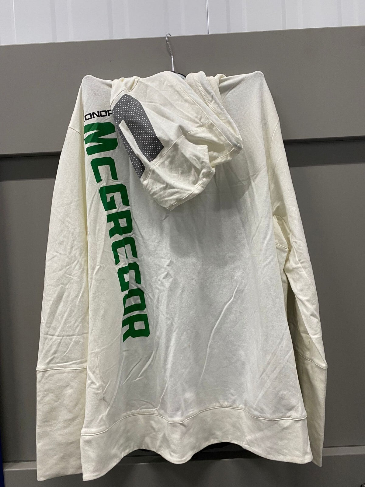 Authentic Conor McGregor Fight Night Hoodie official UFC Reebok  - Black/White