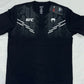 UFC Adrenaline Venum T-shirt Mens Replica Short-sleeve - Black- White/Gold
