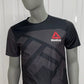 UFC Reebok Adult Plain Walk Out T-Shirt - Medium - Black/Grey