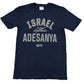 Official UFC Israel Adesanya T-shirt Small Adults Blue
