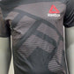 UFC Reebok Adult Plain Walk Out T-Shirt - Medium - Black/Grey