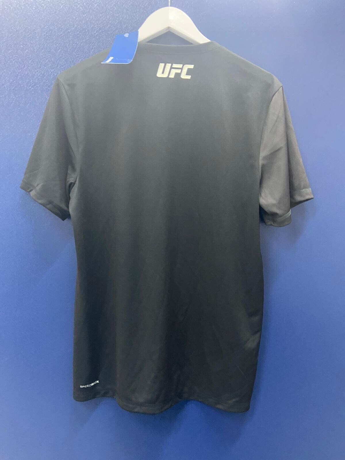 UFC Reebok Adult Plain Walk Out T-Shirt - Medium - Black/Grey