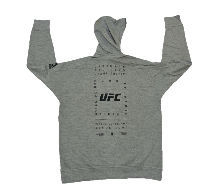 UFC Reebok Hoodie Adults Fight Week Zip Up Jacket Gym top - 2XL