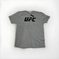 Official UFC Core T-Shirt Mens Grey Black logo 2XL Adults Fan and Training top