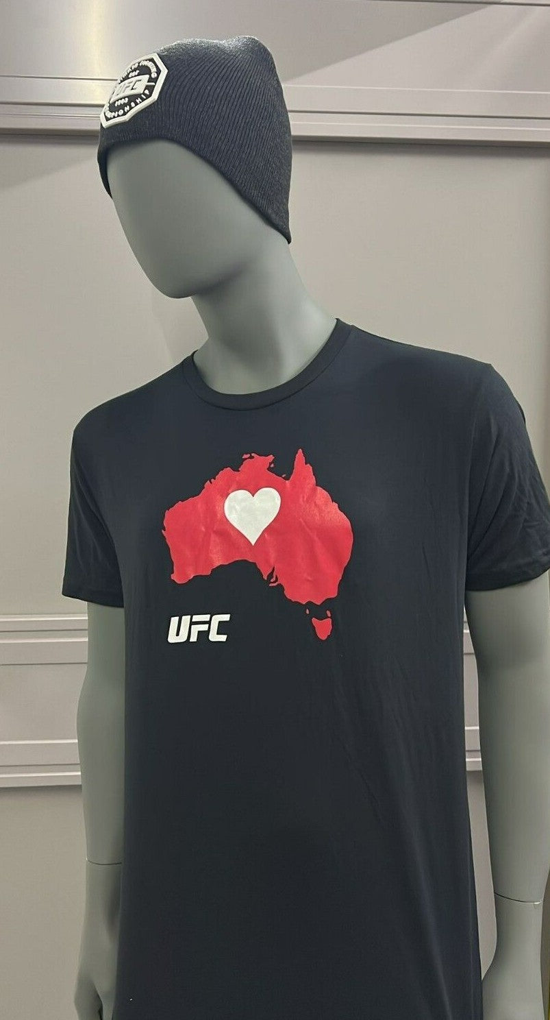 Official UFC T-shirt Australia Logo Print Gym Adults  Work out top