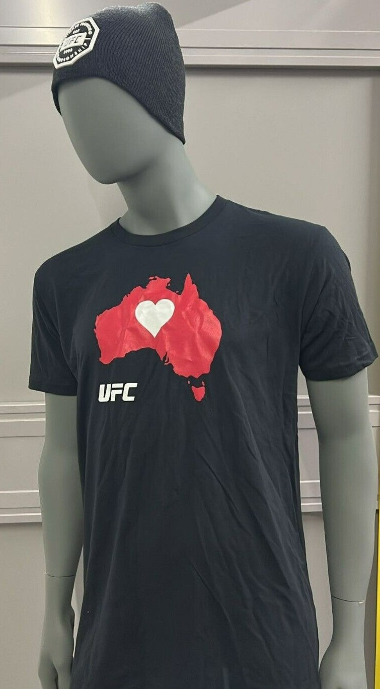Official UFC T-shirt Australia Logo Print Gym Adults  Work out top