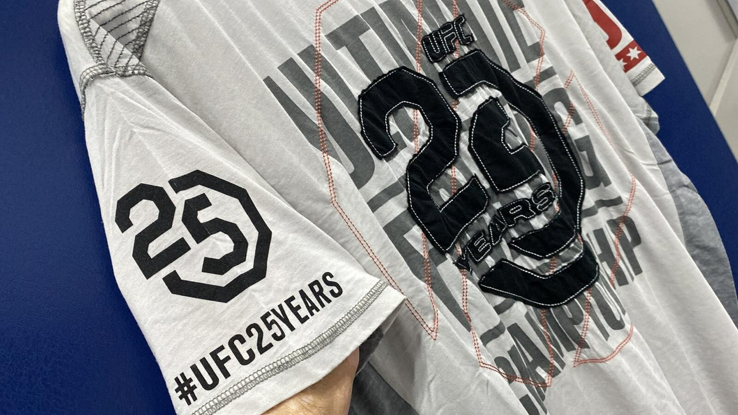 Official UFC T-Shirt  25 Years Celebration Adult Top Gym