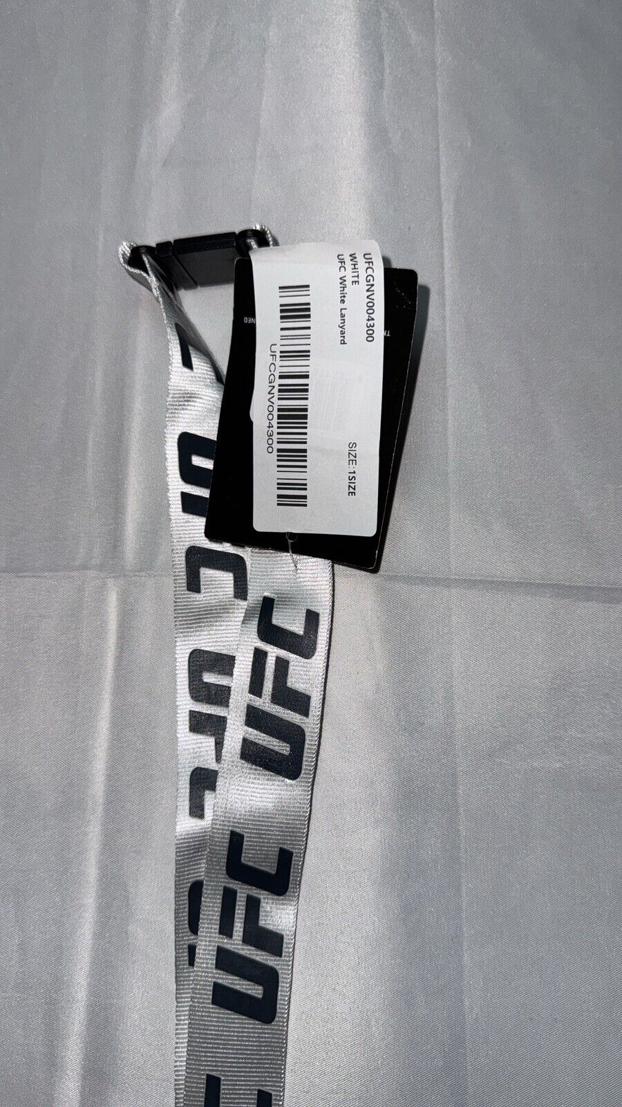 Official UFC White Lanyard