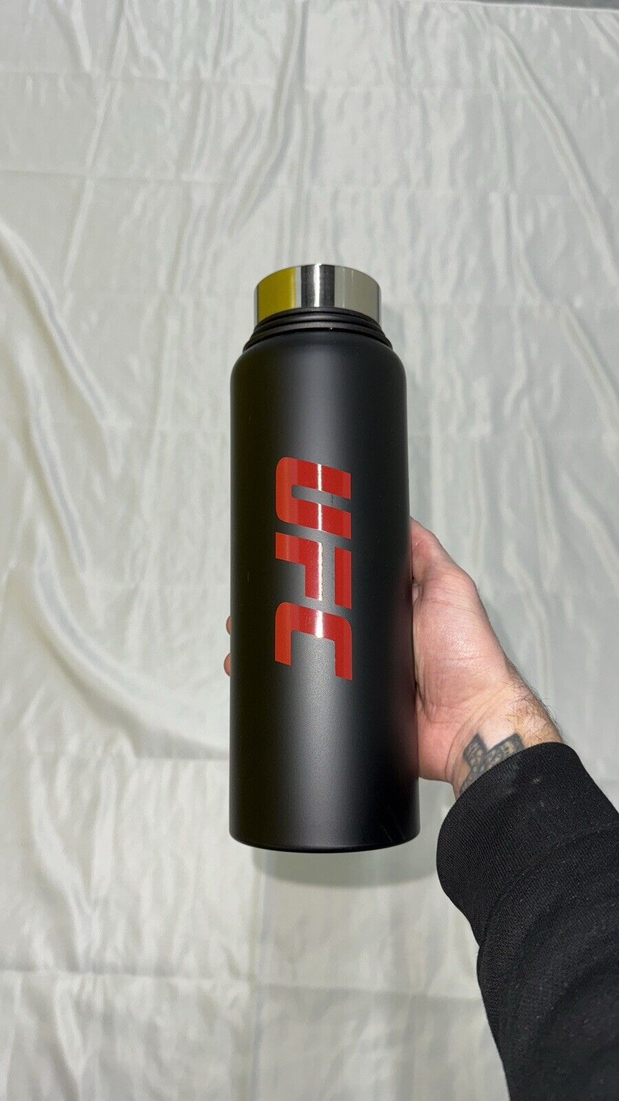 UFC Red/Black Print  - Stainless Water Bottle