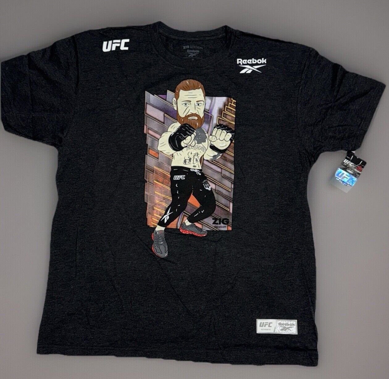 Official UFC Conor McGregor Walk out UFC Graphic Print T-shirt Reebok Adults