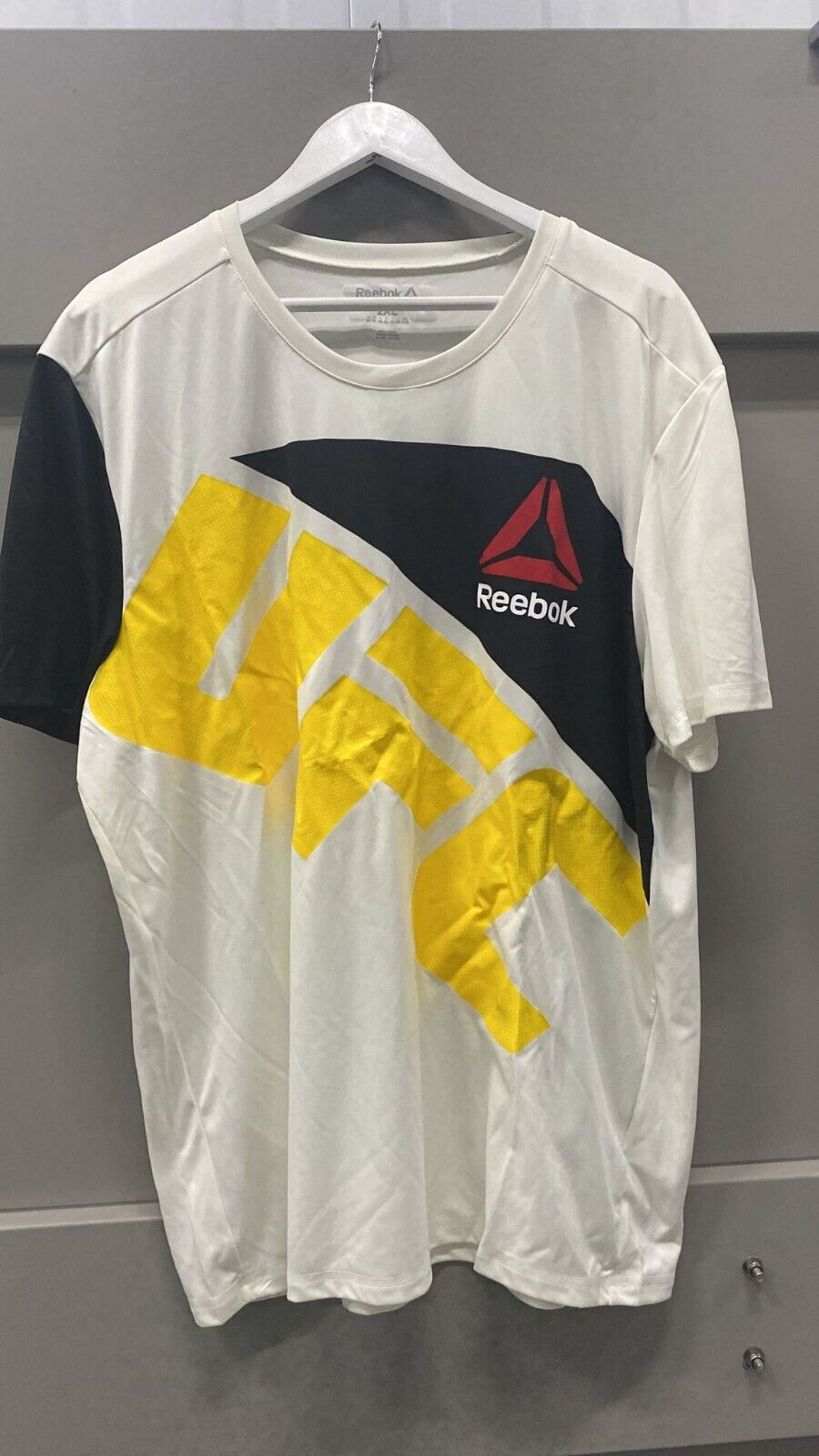 UFC Official fight night Walk Out Jersey White Yellow Adults T-shirt Gym