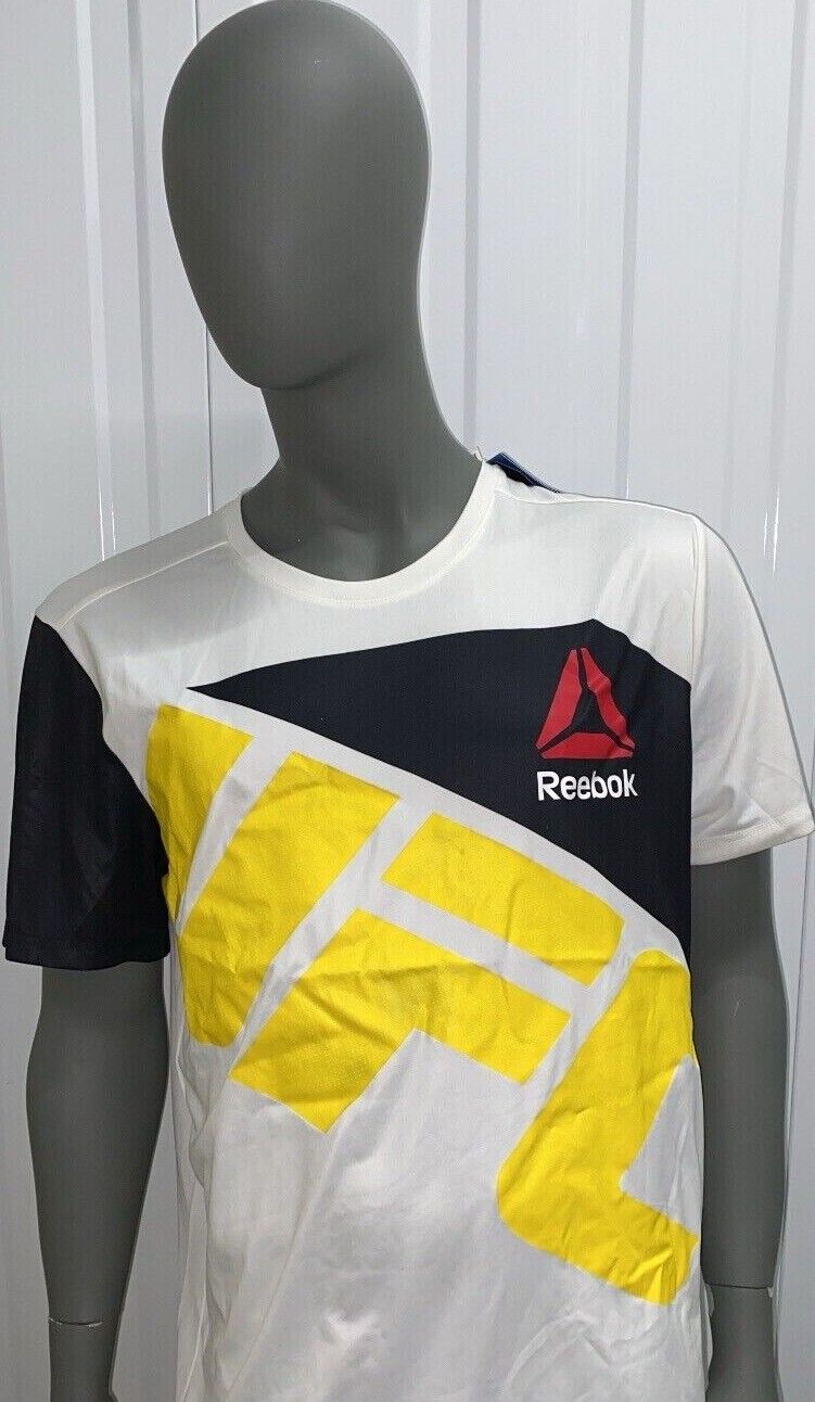 UFC Official fight night Walk Out Jersey White Yellow Adults T-shirt Gym