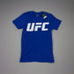 Official UFC Core T-Shirt Logo Adult Mens Blue Top Authentic Gym Training