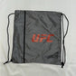 Official UFC Drawstring Bag Grey Red Logo Gym, Sports Bag