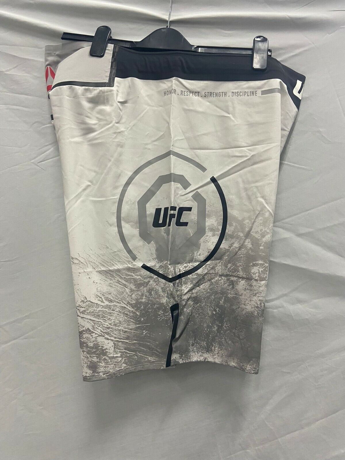 Official UFC Reebok Octagon Fighter MMA Shorts Adults Grey