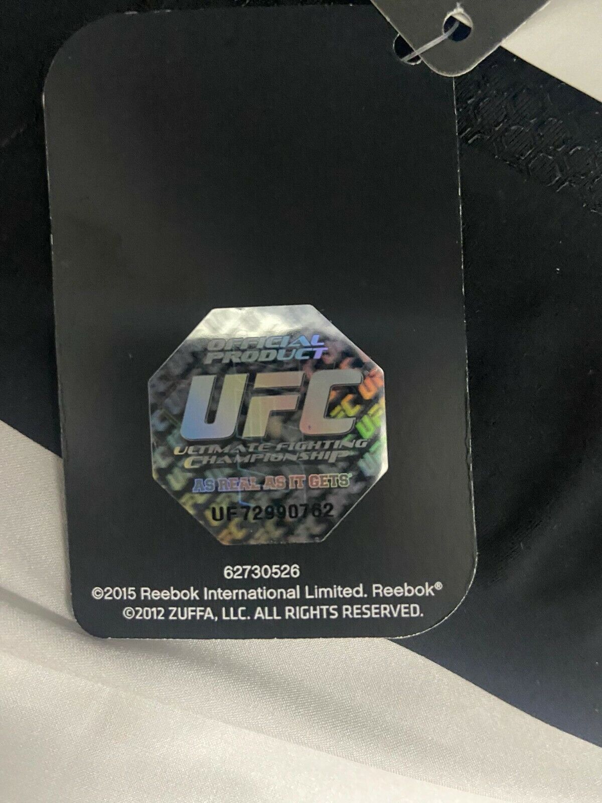 Official UFC Reebok Octagon Fighter MMA Shorts Adults Grey