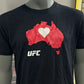 Official UFC T-shirt Australia Logo Print Gym Adults  Work out top