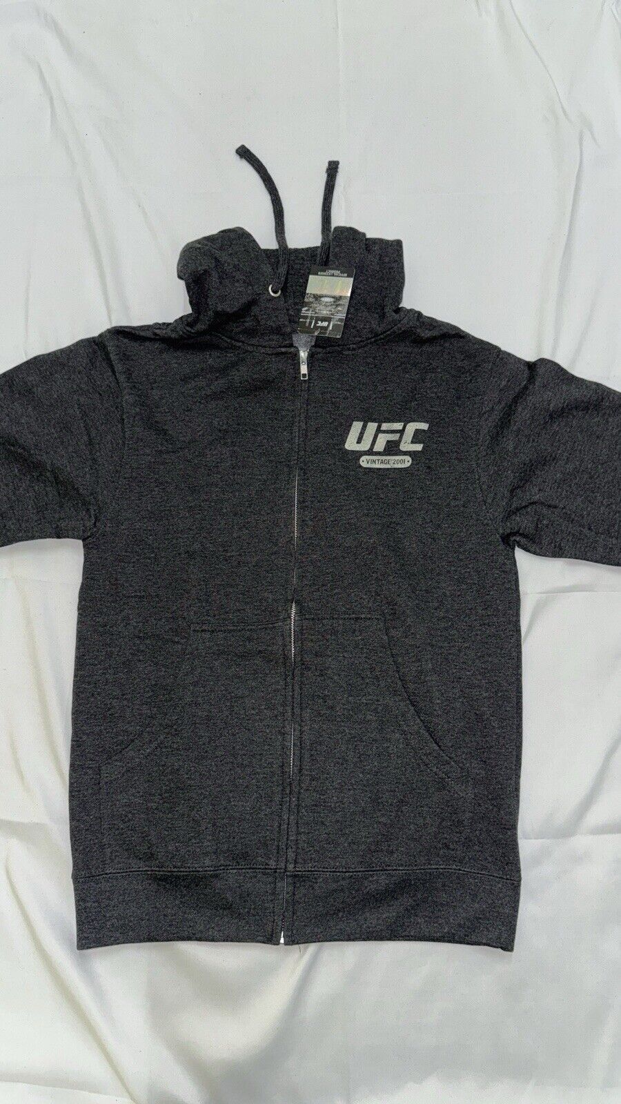 Official UFC Hoodie As Real As It Gets Full Zip Men's - Black