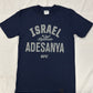Official UFC Israel Adesanya T-shirt Small Adults Blue