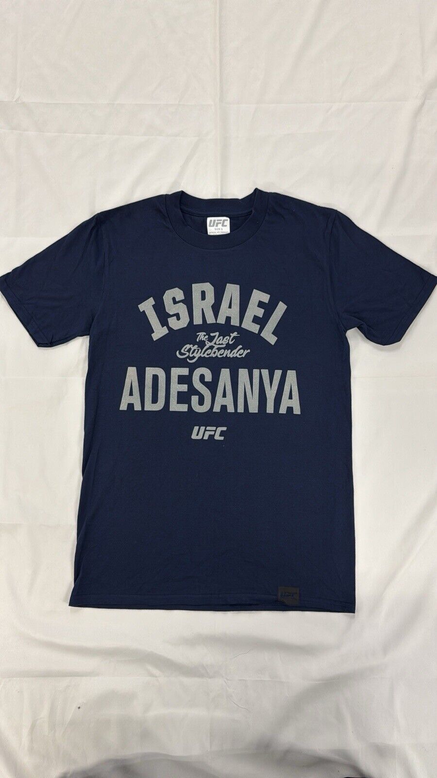 Official UFC Israel Adesanya T-shirt Small Adults Blue