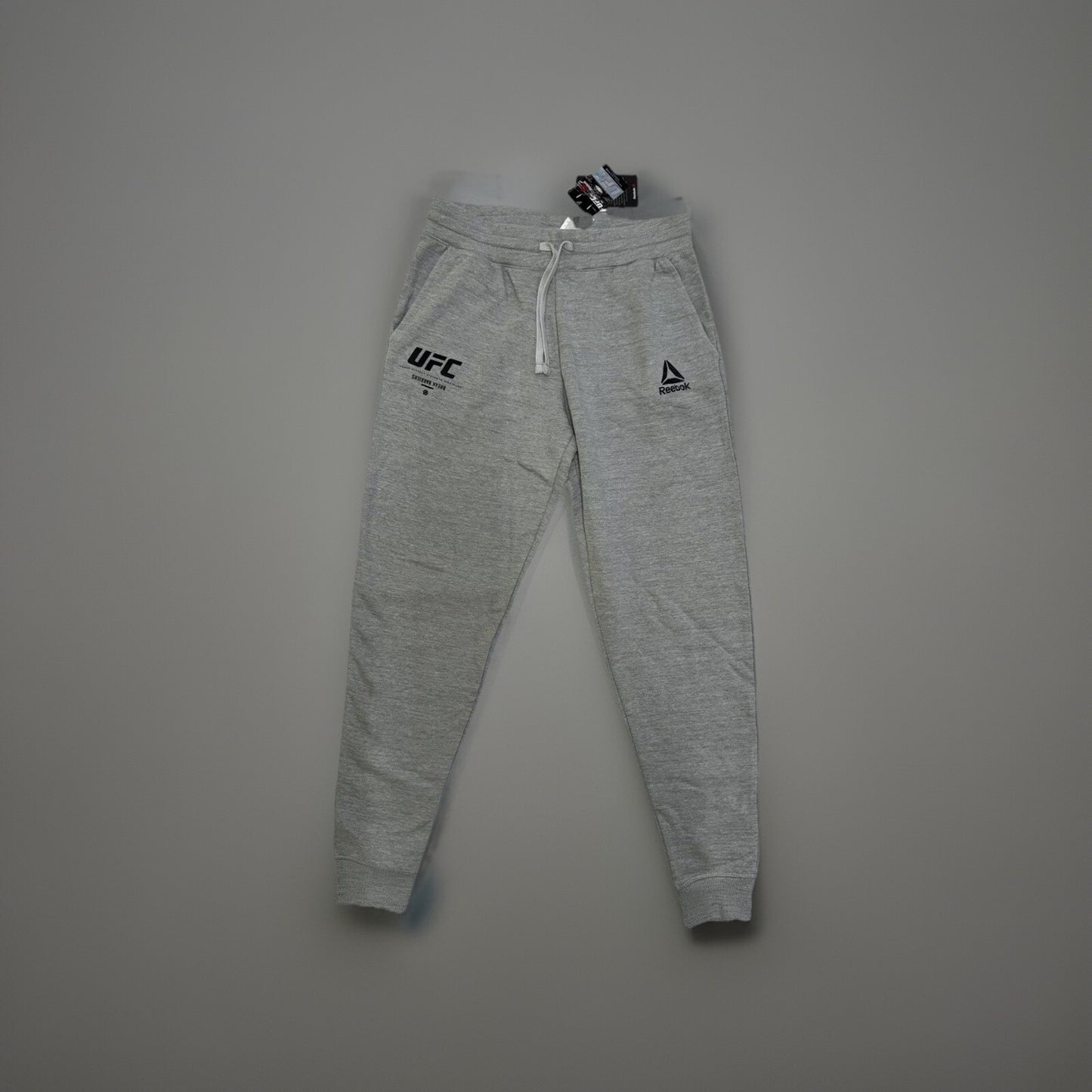 Official UFC Bottoms Reebok Jogger Fight Week Grey Unisex Work Out Gym