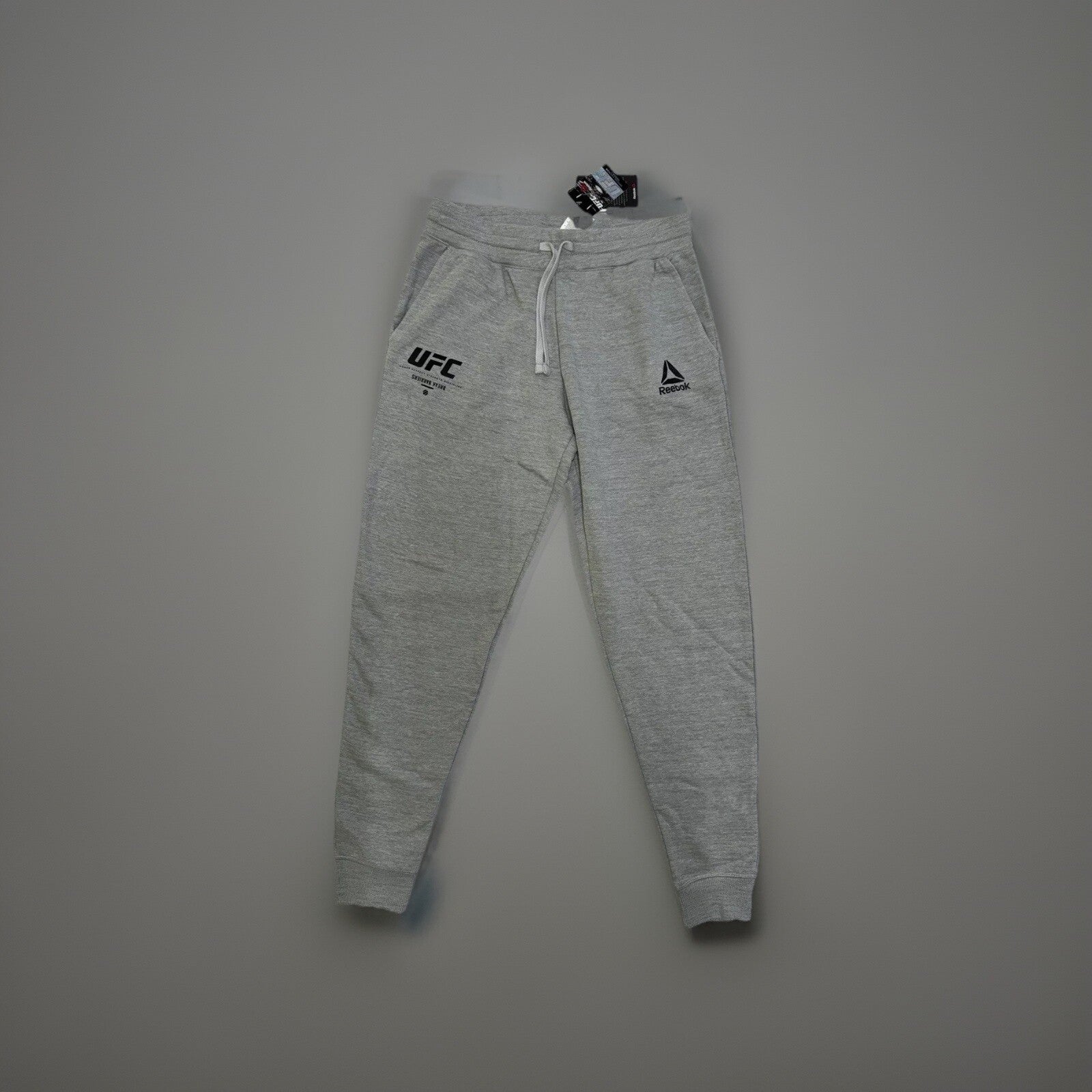 Official UFC Bottoms Reebok Jogger Fight Week Grey Unisex Work Out Gym