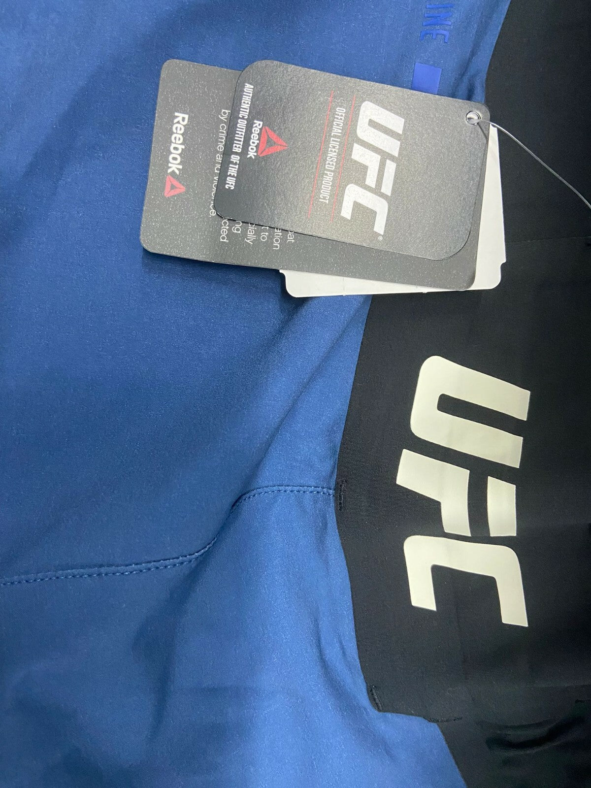 Official UFC Reebok Shorts Gladiator Authentic MMA Shorts Adults Blue