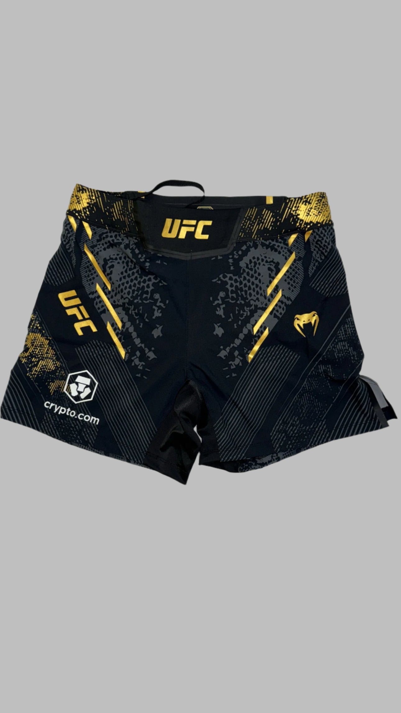 UFC Venum Fightshort Authentic Adrenaline Fight Night  Mens Champion Black Gold