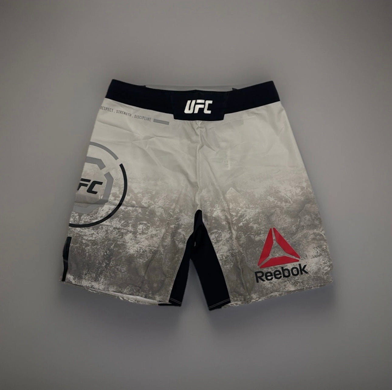 Official UFC Reebok Octagon Fighter Shorts Adults Grey