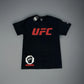 Official UFC Men's Core T-Shirt Black  Red UFC Logo Adults