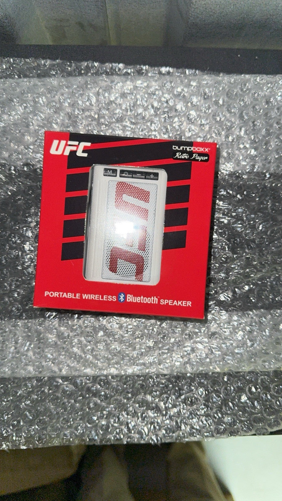 Official UFC Retro Pager Bumpboxx Portable Speaker Red White